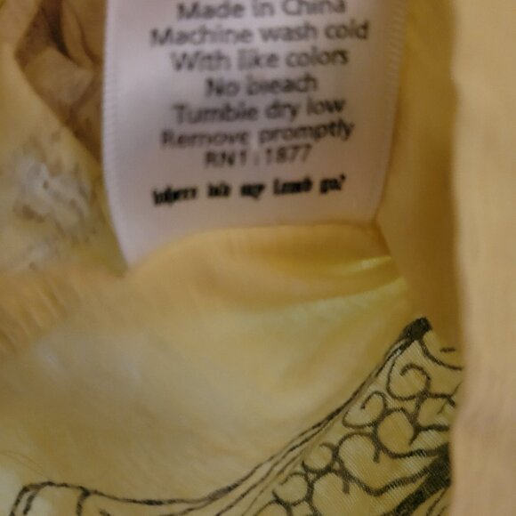 L.A.M.B Spring 2005 Peacock Yellow Tank Size M - Picture 7 of 8